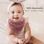 Bearmoss Lätzchen Baby Dreieckstuch Musselin Halstuch Baby für Junge und Mädchen,100% Baumwolle Verstellbare 8 Stück (SommerBeere)