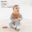 Bearmoss Lätzchen Baby Dreieckstuch Baby Musselin Halstuch Baby für Junge und Mädchen,100% Baumwolle Halstuch Baby Verstellbare 8 Stück (Brauner Aufdruck)