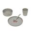 LÄSSIG Kindergeschirr Set (Teller, Becher, Schälchen, Löffel) ohne , BPA-frei, für Spülmaschine und Mikrowelle/Dish Set Little Forest Fox