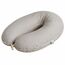 sei Design Stillkissen XXL 190x35 cm Seitenschläferkissen Schwangerschaftskissen Bio-Musselin & Teddyplüsch, Faserbällchen geräuschlos, Füllmenge regulierbar ergonomisch Oeko-TEX 60°C waschbar