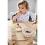 LÄSSIG Kindergeschirr Set (Teller, Becher, Schälchen, Löffel) BPA-frei, für Spülmaschine und Mikrowelle/Dish Set Happy Rascals Smile sky blue