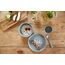 LÄSSIG Kindergeschirr Set (Teller, Becher, Schälchen, Löffel) ohne , BPA-frei, für Spülmaschine und Mikrowelle/Dish Set Tiny Farmer Sheep
