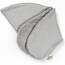 sei Design Stillkissenbezug 4-lagiger Musselin Teddyplüsch XXL 190 x 35 cm Grau – GOTS Bio-Baumwolle – 60°C waschbar