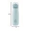 NUK Mini-Me Flip mit Strohhalm für Kleinkinder | ab 12 Monate | 500 ml | Edelstahl-Wasserflasche für Kinder | auslaufsichere stabile Trinköffnung | bruchsicher | blauer Globus