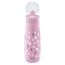 NUK Mini-Me Flip mit Strohhalm für Kleinkinder | ab 12 Monate | 450 ml | Kinderwasserflasche | auslaufsichere stabile Trinköffnung | bruchsicher | rosa Farbkleckse