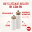 NUK Mini-Me Cup Set für Kleinkinder | Sip & Flip-Aufsätze | 9-12+ Monate | 300 ml & 500 ml | Trinkflaschen für Kinder | Auslaufsichere, beißfeste Tülle & Trinkhalm | Bruchsicher | Mint Dots & Bee