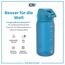 ion8 Kinder Trinkflasche, 350ml, Auslaufsicher, Einhandöffnung, Sichere Verriegelung, Spülmaschinenfest, BPA-frei, Tragegriff, Klappdeckel, Leicht zu Reinigen, Klimaneutral, Blau
