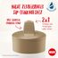 NUK Mini-Me Flip mit Strohhalm für Kleinkinder | ab 12 Monate | 450 ml | Kinderwasserflasche | auslaufsichere stabile Trinköffnung | bruchsicher | rosa Farbkleckse