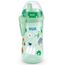 NUK First Choice Kiddy Cup Kunststoff Trinklernbecher | 12+ Monate | auslaufsichere | beißresistenter Trinkschnabel | Clip & Schutzkappe | 300 ml | BPA-frei | Grün
