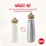 NUK Mini-Me Flip mit Strohhalm für Kleinkinder | ab 12 Monate | 450 ml | Kinderwasserflasche | auslaufsichere stabile Trinköffnung | bruchsicher | rosa Farbkleckse
