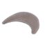 Theraline Plüschmond Stillkissen, Kopfkissen und Nackenkissen mit Perlen, ergonomisches Kissen zum Stillen, Schlafen und Lesen, Stillmond mit Plüsch, Mondkissen waschbar bis 40°C (Taupe)