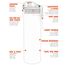 ion8 Kinder Trinkflasche, 350ml, Auslaufsicher, Einhandöffnung, Sichere Verriegelung, Spülmaschinenfest, BPA-frei, Tragegriff, Klappdeckel, Leicht zu Reinigen, Klimaneutral, Minz-Aqua