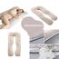 sei Design XXL Schwangerschaftskissen U-Form Seitenschläferkissen Komfortkissen Erwachsene, Abnehmbarer Bezug Mikrofaser gesteppt, Pregnancy Pillow Baby