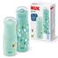 NUK Mini-Me Cup Set für Kleinkinder | Sip & Flip-Aufsätze | 9-12+ Monate | 300 ml & 500 ml | Trinkflaschen für Kinder | Auslaufsichere, beißfeste Tülle & Trinkhalm | Bruchsicher | Mint Dots & Bee