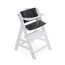 hauck Sitzkissen Kompatibel mit Alpha+, Beta+ und Arketa Holzhochstuhl Highchair Pad Deluxe, Einfache Befestigung mit Klettverschluss, Maschinenwaschbar (Melange Charcoal)