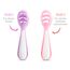Munchkin Gentle Dip Mehrstufige Erste Löffel | Beikostlöffel für Babys ab 4 Monaten | Ideal für Babygeführte Beikost (BLW) | Ergonomisches Design | BPA-frei | Rosa & Lila | 3er-Pack