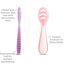 Munchkin Gentle Dip Mehrstufige Erste Löffel | Beikostlöffel für Babys ab 4 Monaten | Ideal für Babygeführte Beikost (BLW) | Ergonomisches Design | BPA-frei | Rosa & Lila | 3er-Pack