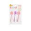 Munchkin Gentle Dip Mehrstufige Erste Löffel | Beikostlöffel für Babys ab 4 Monaten | Ideal für Babygeführte Beikost (BLW) | Ergonomisches Design | BPA-frei | Rosa & Lila | 3er-Pack