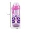 NUK Sports Cup Kinder Trinkflasche mit Chamäleon-Effekt | 24+ Monate | mit Farbwechsel | auslaufsichere Push-Pull-Trinktülle | Clip & Schutzkappe | BPA-frei | 450 ml | Pfau (lila)