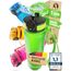 Funkelfuchs® - Trinkflasche für Kinder – 500ml, Grün – Kohlensäure geeignet - 100% auslaufsicher - Wasserflasche spülmaschinenfest - für Kindergarten, Einschulung, Schule, Sport