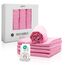 ZOLLNER 5er Set Musselin Spucktücher in 80x80 cm aus Baumwolle - hautfreundliche Mulltücher - besonders weich und extrem saugstark - waschbar bis 60°C - in rosa