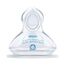 NUK First Choice+ Anti-Colic-Trinksauger Silikon, kiefergerechte NUK Form, Größe 1 (0-6 Monate) S für Tee, 2 Stück (2er Pack)