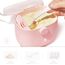 Termichy Milchpulver Portionierer, Milchpulver-Spender, 250g luftdichter tragbarer Milchpulver-Behälter für Reisen, mit Schaber und Löffel (Rosa, 2 Stücke)