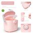 Termichy Milchpulver Portionierer, Milchpulver-Spender, 250g luftdichter tragbarer Milchpulver-Behälter für Reisen, mit Schaber und Löffel (Rosa, 2 Stücke)