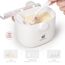 Milchpulver Portionierer baby, Termichy Milchpulver-Spender, 250g luftdichter tragbarer Milchpulver-Behälter für Reisen, mit Schaber und Löffel (Rosa und weiß,1 Stück)