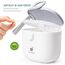 Milchpulver Portionierer baby, Termichy Milchpulver-Spender, 250g luftdichter tragbarer Milchpulver-Behälter für Reisen, mit Schaber und Löffel (Grau&weiß,1 Stück)