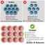 Aufbewahrung von Babynahrung aus Silikon, 12 x 45ml Babynahrung Einfrieren Behälte aus mit Silikon Deckel,BPA-frei,Perfekt für Hausgemachte Babynahrung, Gemüse, Eiswürfeln,Fruchtpüree und Muttermilch