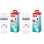 NUK Perfect Match Babyflasche | 3+ Monate | 260 ml | Anti-Kolik-Babyflasche | PP | Temperature Control Anzeige | Nilpferd | 1 Stück (Packung mit 2)