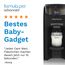 Baby Brezza Formula Pro Advanced – Automatischer Flaschenzubereiter – Mischt Milchpulver & Wasser perfekt – Mit 2 Milchpulvertrichtern (1 im Gerät, 1 extra) – 3 Temperaturen – BPA-frei – schwarz