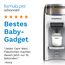 Baby Brezza Formula Pro Advanced – Automatischer Flaschenzubereiter – Mischt Milchpulver & Wasser perfekt – Mit 2 Milchpulvertrichtern (1 im Gerät, 1 extra) – 3 Temperaturen – BPA-frei – Weiß/Schwarz
