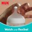 NUK Perfect Match Babyflasche | 3+ Monate | 260 ml | Anti-Kolik-Babyflasche | PP | Temperature Control Anzeige | Nilpferd | 1 Stück (Packung mit 2)