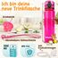 Funkelfuchs Trinkflasche für Kinder – 500ml, Pink – Kohlensäure geeignet - 100% auslaufsicher - Wasserflasche spülmaschinenfest - für Einschulung, Schule, Sport