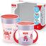 NUK Magic Cup & Mini Magic Cup Trinklernbecher Duo-Set | auslaufsicherer 360°-Trinkrand | 6+ Monate | auslaufsicher und BPA-frei | 160 ml & 230 ml | rot