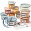 Moonkie 10 Pack Babybrei Einfrieren Behälter Silikon | Mit Snack Deckel | Beikost Baby Zubehör | Auslaufsichere Babynahrung Aufbewahrung | Für Gefrierfach & Mikrowelle | 6x 120ml + 4x 240ml