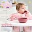 Nombear Baby Lätzchen mit Ärmeln für BLW (6 bis 24 Monate), 1 Packung - Wasserdichtes Ärmellätzchen Alternative zu Silikonlätzchen, Ganzkörper Lätzchen Baby, Babylatz Beikost Zubehör