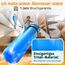 Funkelfuchs® - Trinkflasche für Kinder – 1000ml, Blau – Kohlensäure geeignet - 100% auslaufsicher - Wasserflasche spülmaschinenfest - für Kindergarten, Einschulung, Schule, Sport