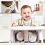 Nombear Baby Lätzchen mit Ärmeln für BLW (6 bis 24 Monate), 1 Packung - Wasserdichtes Ärmellätzchen Alternative zu Silikonlätzchen, Ganzkörper Lätzchen Baby, Babylatz Beikost Zubehör