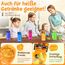 Funkelfuchs® - Trinkflasche für Kinder – 350ml, Orange – Kohlensäure geeignet - 100% auslaufsicher - Wasserflasche spülmaschinenfest - für Kindergarten, Einschulung, Schule, Sport
