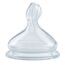 NUK First Choice+ Anti-Colic-Trinksauger Silikon | kiefergerechte NUK Form | Größe 1 (0-6 Monate) S für Tee | 2 Stück