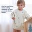 Yiupea Lätzchen mit Ärmeln Baby Mess Proof - Maschine Waschbar & Wasserdicht 6-24 Monate für Baby Led Weaning, Coverall Lätzchen für -Fütterung-Khaki