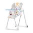 Kinderkraft Hochstuhl YUMMY, Kinderhochstuhl, Babystuhl, Kombihochstuhl, ab den Ersten Lebensmonaten, Fußstütze, Halbliegende Position, Bezug aus PU, Einfach zu Reinigen, Mehrfarben