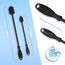 JAWAonline Spülbürsten Set 38cm und 32cm - Flaschenbürste Silikon schonend und kratzfrei - Flexible Flaschenreiniger Bürste - Premium Bottle Brush - Reinigungsbürste für kleine und große Flaschen