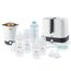NUK Perfect Match Complete Feeding Set | Ab 0 Monate | Vario Express-Sterilisator, 4 Babyflaschen, Flaschenwärmer, Flaschenbürste und mehr | Regenbogen | 8 Stück