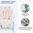 Kinderkraft Hochstuhl YUMMY, Kinderhochstuhl, Babystuhl, Kombihochstuhl, ab den Ersten Lebensmonaten, Fußstütze, Halbliegende Position, Bezug aus PU, Einfach zu Reinigen, Mehrfarben, Rosa