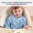 Yiupea Lätzchen mit Ärmeln Baby Mess Proof - Maschine Waschbar & Wasserdicht 6-24 Monate für Baby Led Weaning, Coverall Lätzchen für -Fütterung-Blau