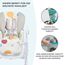 Kinderkraft Hochstuhl YUMMY, Kinderhochstuhl, Babystuhl, Kombihochstuhl, ab den Ersten Lebensmonaten, Fußstütze, Halbliegende Position, Bezug aus PU, Einfach zu Reinigen, Mehrfarben
